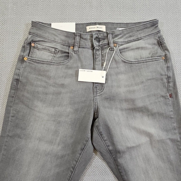 Warp + Weft Ord Jeans Men's W31 L32 Chicago Straight Smoke Gray Quiet Luxury - Picture 8 of 16